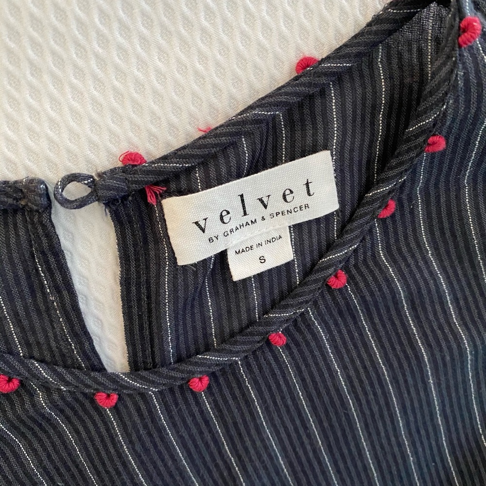 VELVET detailed cotton shirt.